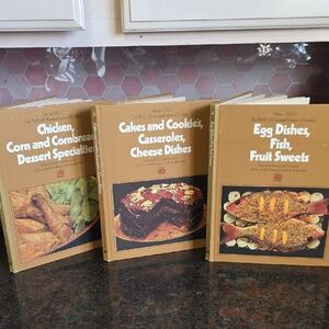 Vintage Cookbook Set - Brown Covers 1969